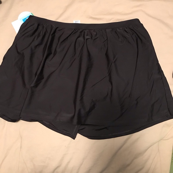 Croft & Borrow Womens’ Brown Lycra Swim Skirt Skort Hip Minimizer size 22 - Picture 6 of 8